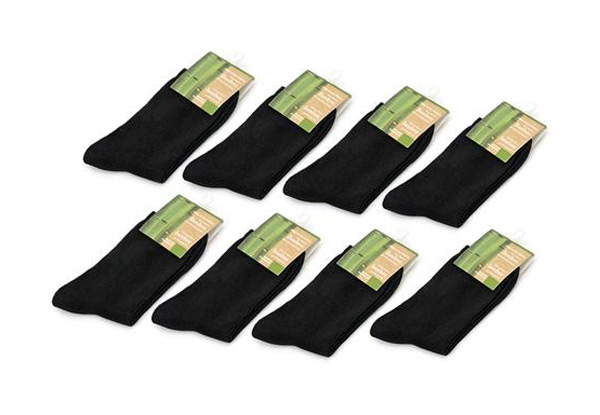 Eight Pairs of Men's Bamboo Fibre Blend Socks