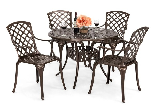 Five-Piece Dining Set with Chairs