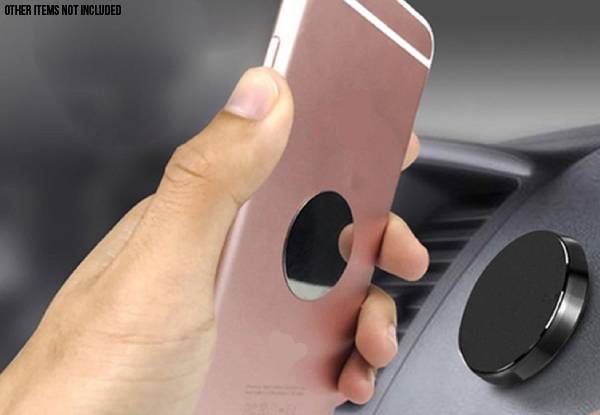 Magnetic Smartphone Car Mount Holder - Four Colours & Option for Two Available with Free Delivery
