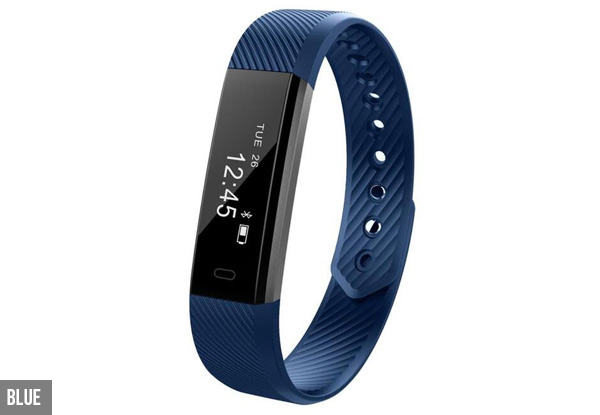 Touch Screen Smart Fitness Tracker - Five Colours Available with Free Delivery