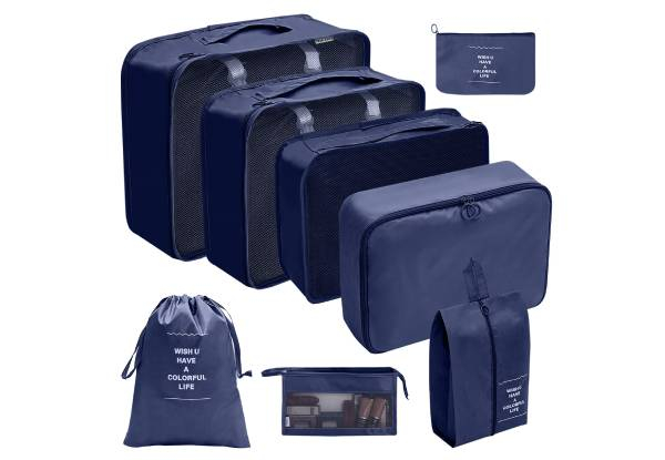 Eight-Piece Luggage Packing Cube Set