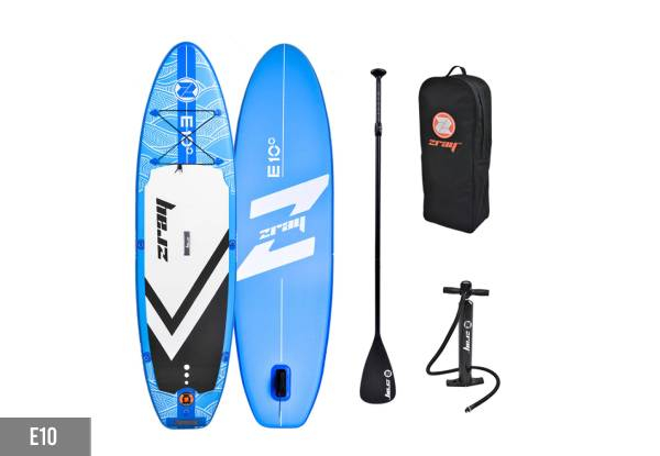 ZRAY Inflatable iSUP Stand-Up Paddle Board Bundle Incl. Paddle, Pump & Bag - Two Sizes Available - Elsewhere Pricing Starts at $549.99