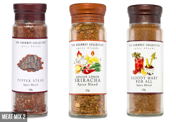 Three-Pack of Gourmet Spice Blend Collection Range - 10 Options Available