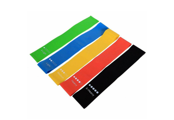 Five-Piece Fitness Resistance Bands