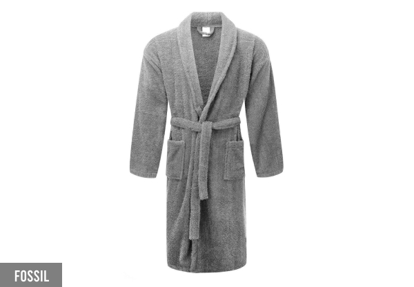 Renee Taylor Chalet Quick Dry Terry Cotton Bath Robe - Three Colours Available