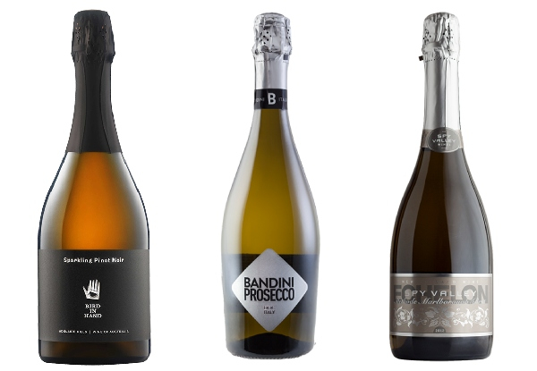Six-Bottle Mixed Case of Bubbles incl. Sparkling Rose, Prosecco & Methode Traditionelle