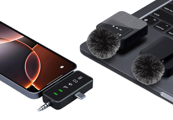 Three-in-One Professional Wireless Lavalier Microphone