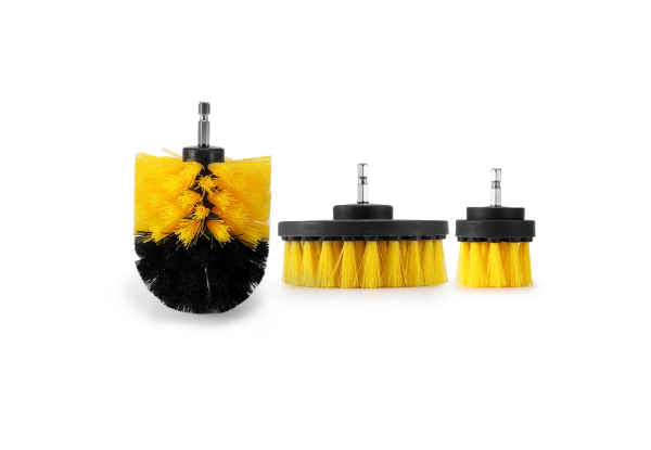 Three-Pack Drill Scrubber Brushes - Five Colours Available