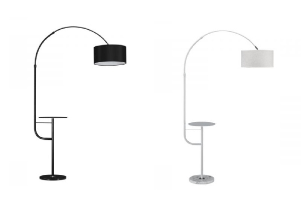 Adjustable LED Arc Floor Lamp - Two Colours Available