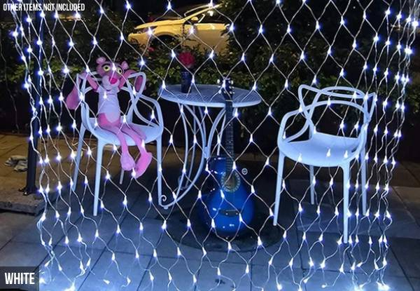 Solar Powered LED Net Mesh Fairy String Light - Four Colours Available