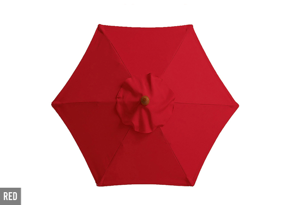 Parasol Replacement Cloth Outdoor Umbrella Cover - Available in Five Colours & Five Sizes