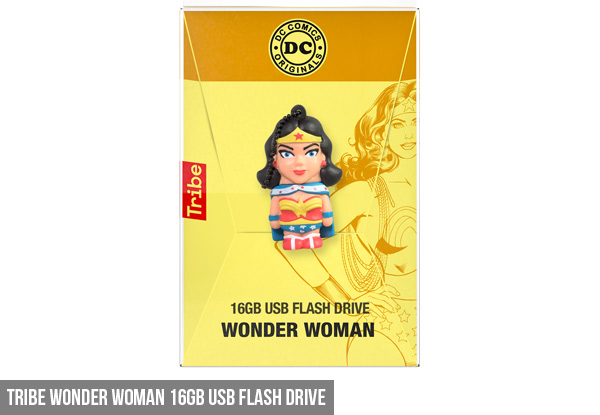 Tribe 16GB USB Flash Drive Range - Available in Batman, Superman, Wonder Women, Darth Vader, R2D2 or Stormtrooper