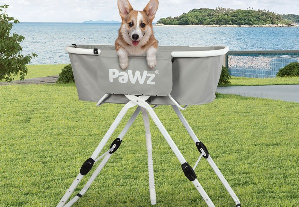 PaWz Elevated Pet Grooming Foldable Bath Tub