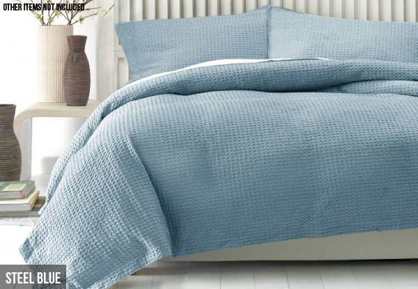 Shangri-La Honeycomb Quilt Cover Set - Two Sizes & Three Colours Available