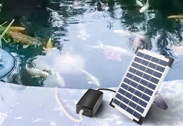 Solar Powered Water Air Pump