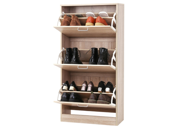 Vasagle Shoe Cabinet Storage Rack with Flip Doors