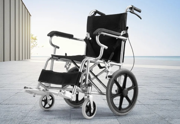 16-Inch Portable Folding Wheelchair
