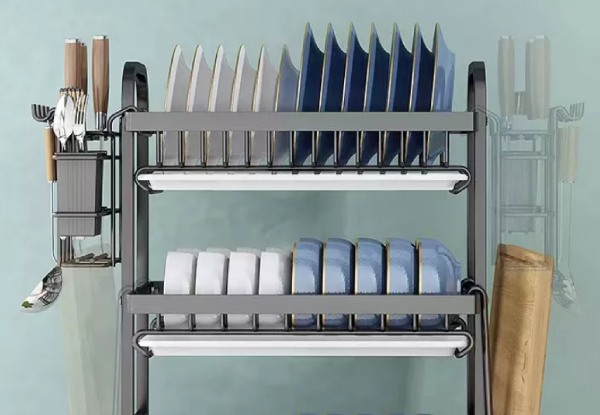 Three-Layer Dish Rack Drying Storage Holder