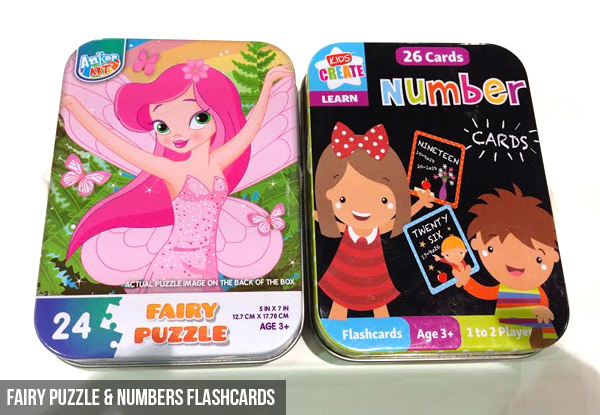 Numbers Flashcards - Options for Fairy or Construction Puzzle