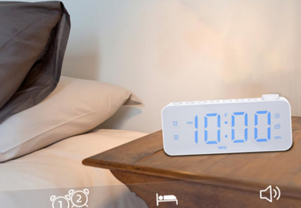 Digital Alarm Clock Radio - Available in Two Colours
