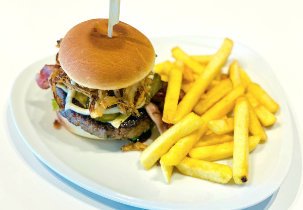 Any Two Gourmet Burgers for Lunch at the Westie Bistro for Two People - Option for Three or Four People