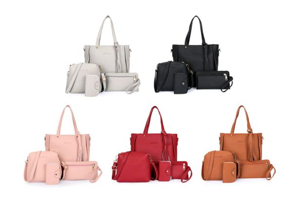 Four-Piece Women's Bag Set - Five Colours Available