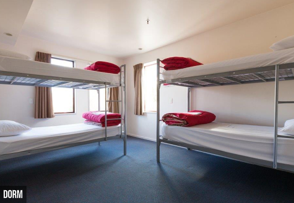 One-Night Dorm Room Stay for One Person in Christchurch - Option for Standard Room or Deluxe Room