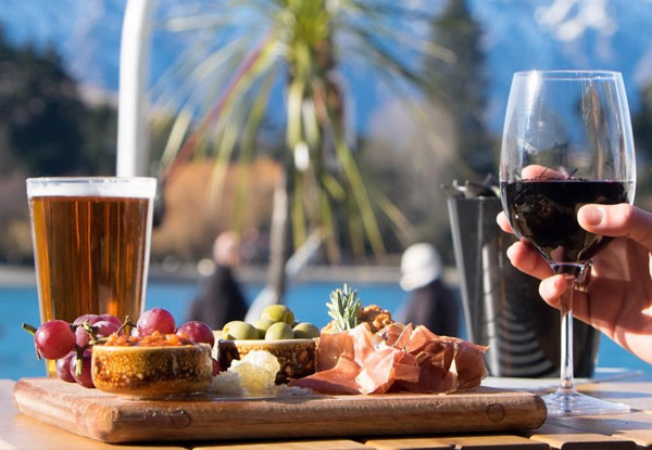 Two Meat & Two Cheese Board incl. Two Wines or Tap Beers for Two People - Option for Four People