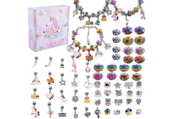 63-Pack DIY Charm Bracelet Making Kit - Two Colours Available