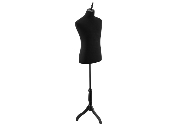 Male Mannequin Torso Dressmakers Display Stand with Metal Base - Three Options Available