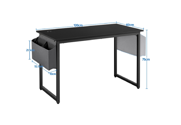 Computer Desk with Storage Pocket - Two Colours Available