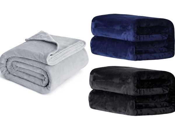 Lightweight Cosy Throw Blanket - Available in Three Colours