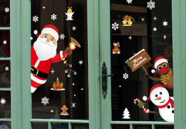 Christmas Door & Window Sticker - Option for Two-Pack