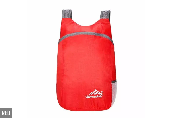 20L Lightweight Foldable Backpack - Available in Eight Colours