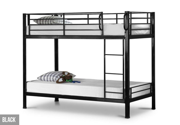 Metal Bunk Bed - Two Colours Available