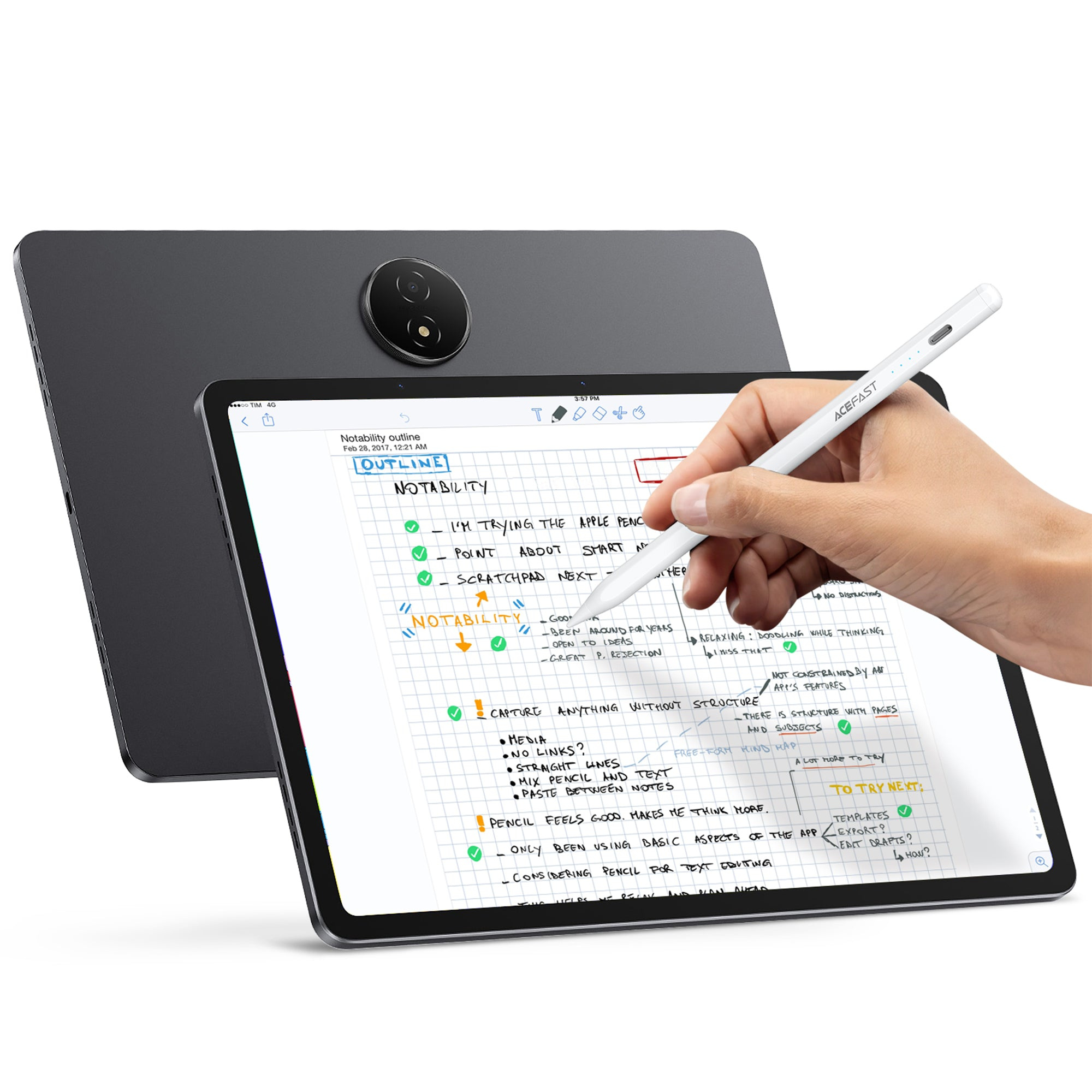 Acefast Universal Magnetic Active Touch Stylus Pen with Low Latency