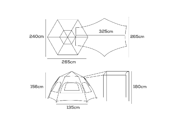 Mountview Instant Pop-Up Tent - Two Sizes Available