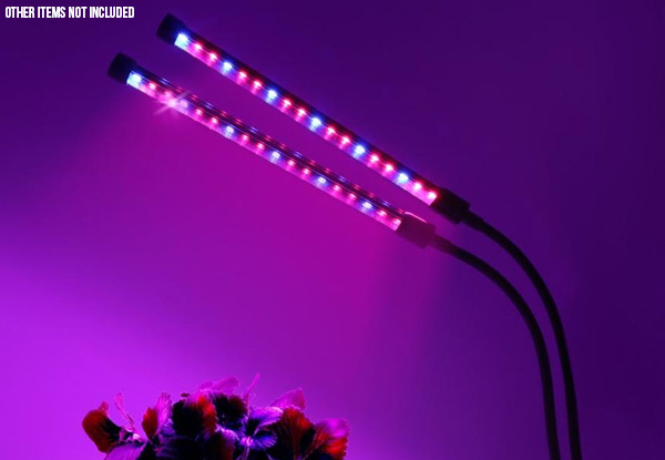 Indoor Plant Grow LED Lamp - Options for Single or Dual Head & Two-Pack