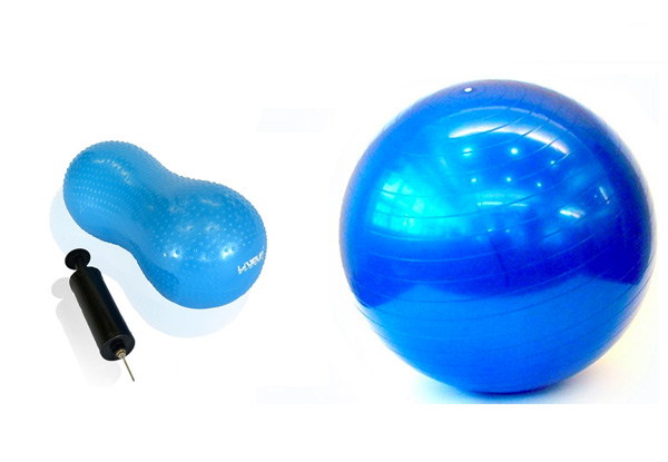 Mini Inflatable Ball & Pump or Anti-Burst Swiss Ball