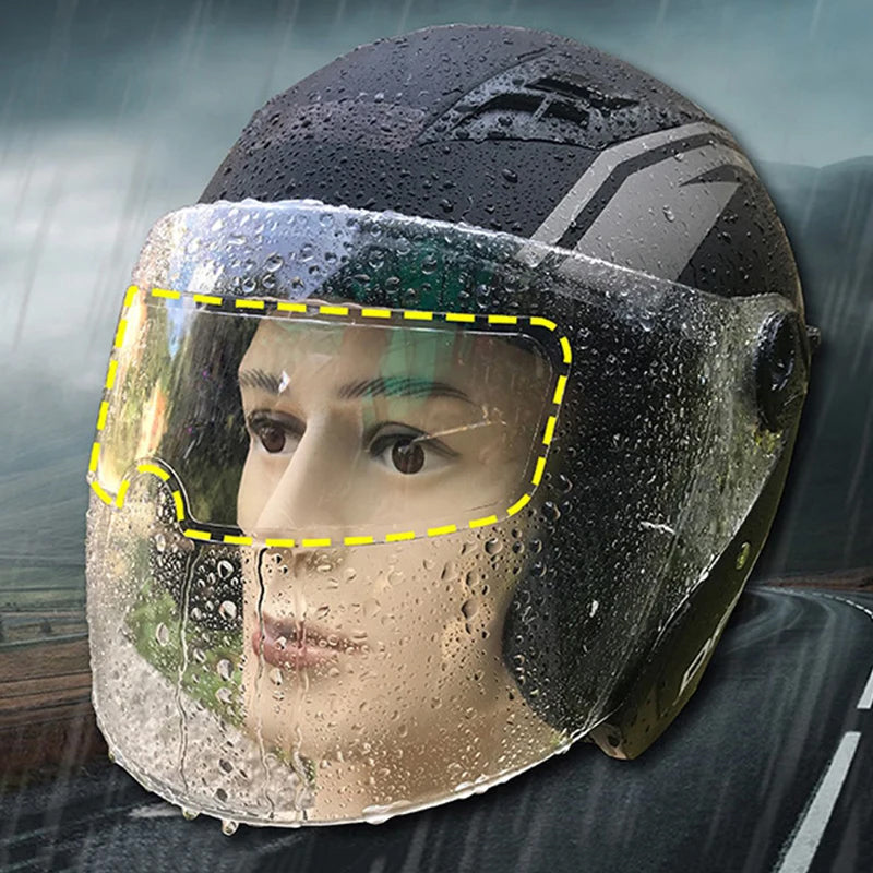 Anti-Fog Helmet Lens Protective Clear Patch Film
