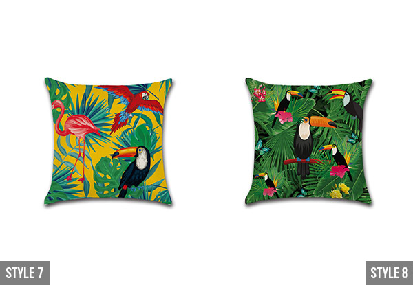 Leaf Print Cushion Covers - Ten Styles Available