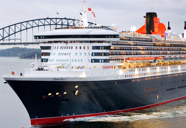 Nine-Night Sydney to Tauranga Queen Mary 2 Cruise for Two People incl. All Main Meals & Entertainment ($1860pp)