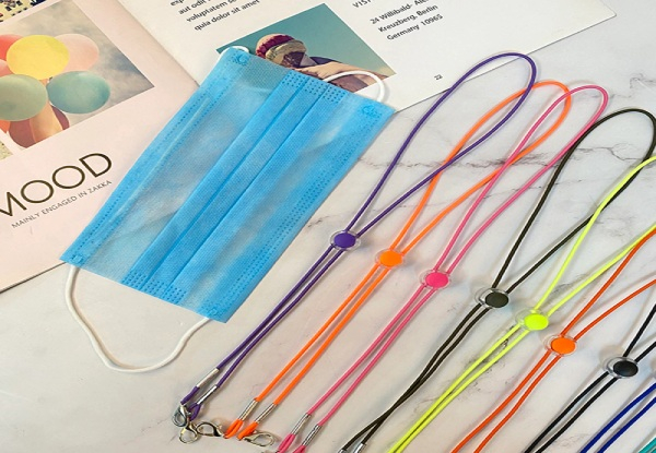 Five-Pack of Face Mask Lanyard Necklaces