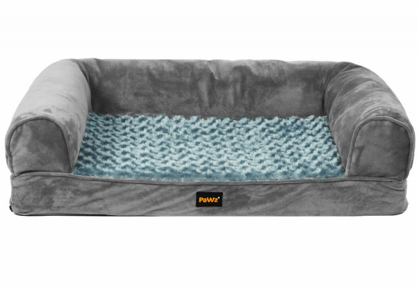 Pawz Pet Warm Bed Sofa  - Available in Two Colours, Four Sizes & Option for Extra Cover