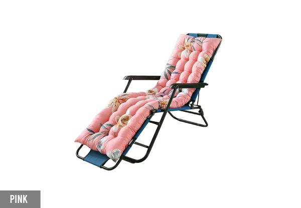 Floral Printed Rocking Chair Seat Cushion with Ties - Available in Five Colours & Three Sizes