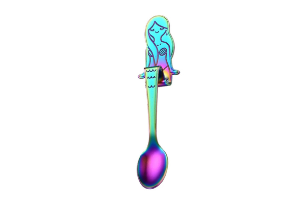 Stainless Steel Hanging Mermaid Spoon - Five Colours Available - Option for Two-Pack & Three-Pack
