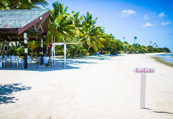 All-Inclusive Wedding Package at  Plantation Island Resort, Fiji for 30 People incl. Four-Nights Accommodation in a Garden Terrace or Studio Garden Bure for the Bride & Groom