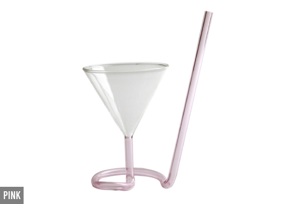 Creative Spiral Cocktail Glass - Two Colours Available