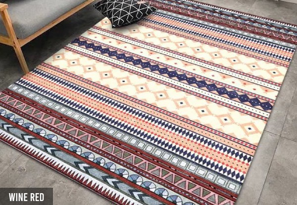 Bohemian Carpet - Available in Four Colours & Four Sizes