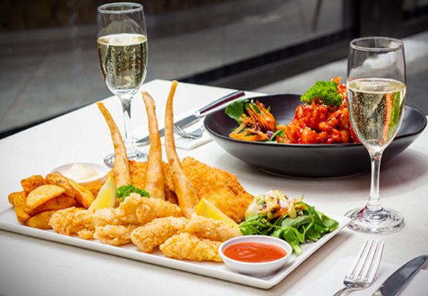 One Bistro Platter to Share & Two Glasses of Bubbles for Two People - Options to incl. Shisha & up to Eight People Available